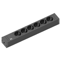 Image of 420.0018 - Socket outlet strip black 420.0018