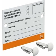 Image of KS-S DE - Wall text plate for fire partitioning KS-S DE