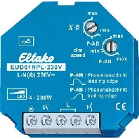 Image of EUD61NPL-230V - Dimmer flush mounted EUD61NPL-230V