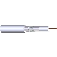 Image of KOKA110A+PVCwsS100 (100 Meter) - Coaxial cable 75Ohm white KOKA110A+PVCwsS100