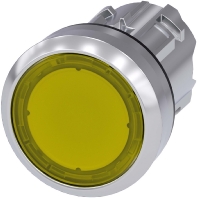 Image of 3SU1051-0AB30-0AA0 - Push button actuator yellow IP68 3SU1051-0AB30-0AA0