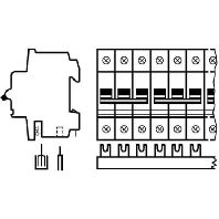 Image of SZ-PSB 4N - Phase busbar 3-p 10mm² 1065mm SZ-PSB 4N