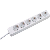 Image of 381.241S - Socket outlet strip white 381.241S