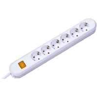 Image of 381.252K - Socket outlet strip white 381.252K