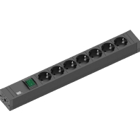 Image of 420.0014 - Socket outlet strip black 420.0014