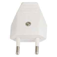 Image of 900.011 (VE3) (3 Stück) - Euro-plug white 900.011 (VE3)