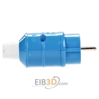 Image of 7302 - Schuko plug blue 7302