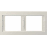 Image of 13637002 - Frame 2-gang cream white 13637002