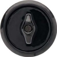 Image of 164765 - Cover plate for switch/push button black 164765