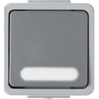 Image of 507655 - Push button 1 change-over contact grey 507655