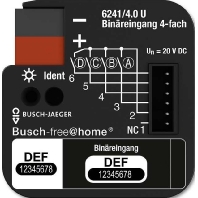 Image of 6241/4.0 U - Binary input for home automation 4-ch 6241/4.0 U