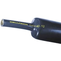 Image of SRH2 12-3/1000 sw - Medium-walled shrink tubing 12/3mm black SRH2 12-3/1000 sw