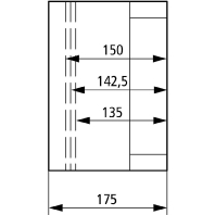 Image of CI43E-150 - Distribution cabinet (empty) 250x375mm CI43E-150