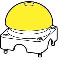 Image of FAK-Y - Foot and palm actuator yellow FAK-Y