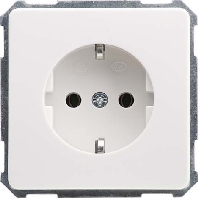 Image of 205000 - Socket outlet protective contact white 205000