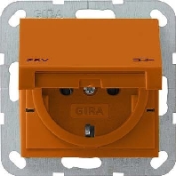 Image of 041602 - Socket outlet protective contact orange 041602