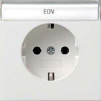 Image of 0457112 - Socket outlet protective contact white 0457112