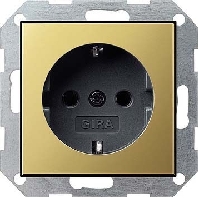 Image of 0466604 - Socket outlet protective contact brass 0466604