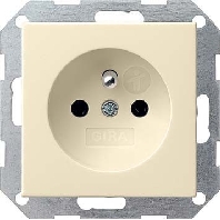 Image of 048501 - Socket outlet earthing pin cream white 048501