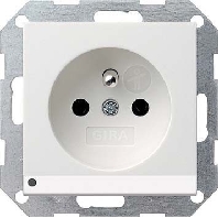 Image of 117203 - Socket outlet earthing pin white 117203