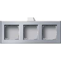 Image of 136826 - Surface mounted housing 3-gang aluminium 136826