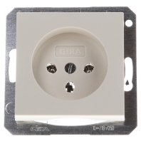 Image of 047901 - Socket outlet HNA cream white 047901