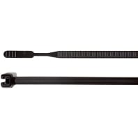 Image of Q18I-W-BK-C1 (100 Stück) - Cable tie 2,6x155mm black Q18I-W-BK-C1