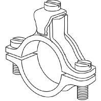 Image of 40/1/2 - Earthing pipe clamp 21mm 40/1/2