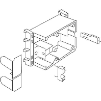 Image of CED80 - Junction box for wall duct rear mounted CED80