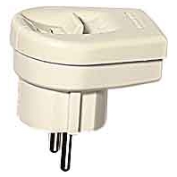 Image of 128427 - Protective contactPlug White 128427