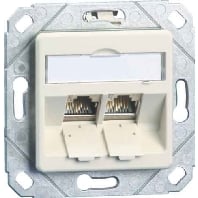 Image of TN C6Amod-2UPk-180rw - RJ45 8(8) Data outlet 6A (IEC) white TN C6Amod-2UPk-180rw