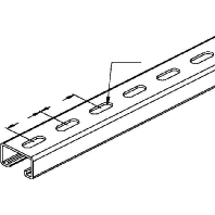 Image of 2991/400 FL - C-profile 400x48x26mm 2991/400 FL