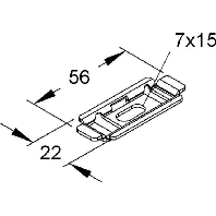 Image of GRBP 6 F (50 Stück) - Mounting material for cable tray GRBP 6 F