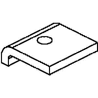 Image of HSK 10 - Mounting lug for profile rail Steel HSK 10