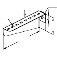 Image of KTAL 200 - Bracket for cable support system 210mm KTAL 200