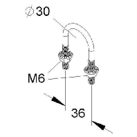 Image of MIRB 30 F - Stirrup bolt U-form M6 MIRB 30 F