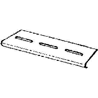 Image of RKB 100 - Bottom end plate for cable tray 100mm RKB 100