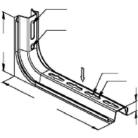 Image of TKS 200 - Ceiling profile for cable tray 263mm TKS 200