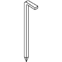 Image of 1101 Z3.4x70 G (250 Stück) - Hook nail 3,4x70mm 1101 Z3.4x70 G