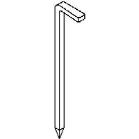 Image of 1101 Z3.4x80 G (250 Stück) - Hook nail 3,4x80mm 1101 Z3.4x80 G