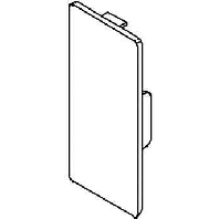 Image of WDK HE60230RW - End cap for installation duct 230x60mm WDK HE60230RW