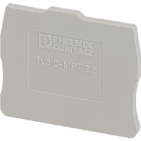 Image of D-MPT 2,5 (50 Stück) - End/partition plate for terminal block D-MPT 2,5