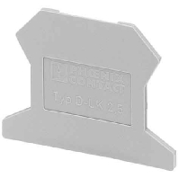 Image of D-UK 2,5 - End/partition plate for terminal block D-UK 2,5