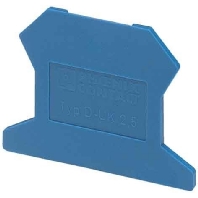 Image of D-UK 2,5 BU (50 Stück) - End/partition plate for terminal block D-UK 2,5 BU