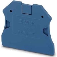 Image of D-UT 2,5/10 BU (50 Stück) - End/partition plate for terminal block D-UT 2,5/10 BU