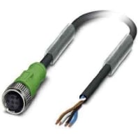 Image of SAC4P10,0-PUR/M12FS - Sensor-actuator patch cord 10m M12 SAC4P10,0-PUR/M12FS