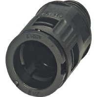 Image of WP-G HF IP66 M20 BK (50 Stück) - Straight connection for protective hose WP-G HF IP66 M20 BK