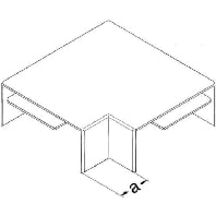 Image of 12655741100 - Flat bend for cable duct 61x110mm 12655741100