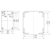 Image of NSYMM65 - Mounting plate for distribution board NSYMM65