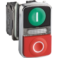 Image of XB4BW73731M5 - Complete push button red/green XB4BW73731M5